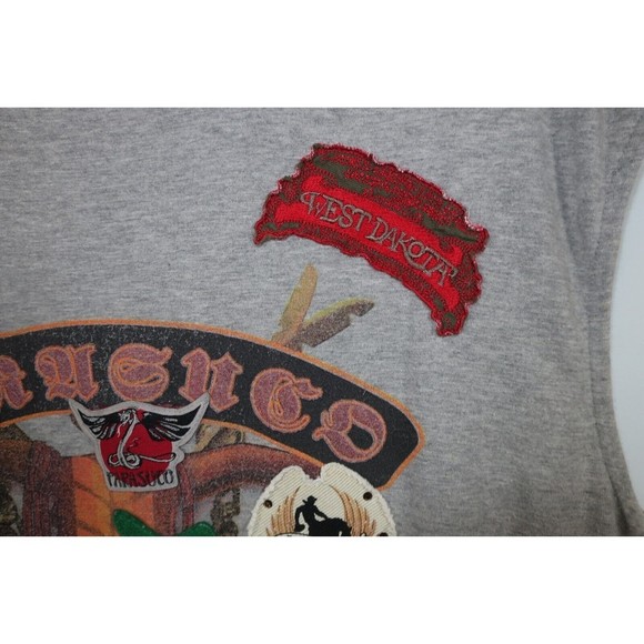 Parasuco Tank Top T Shirt Size XL Y2k 90s Southwestern Motorcycle Club Patches - Picture 5 of 10